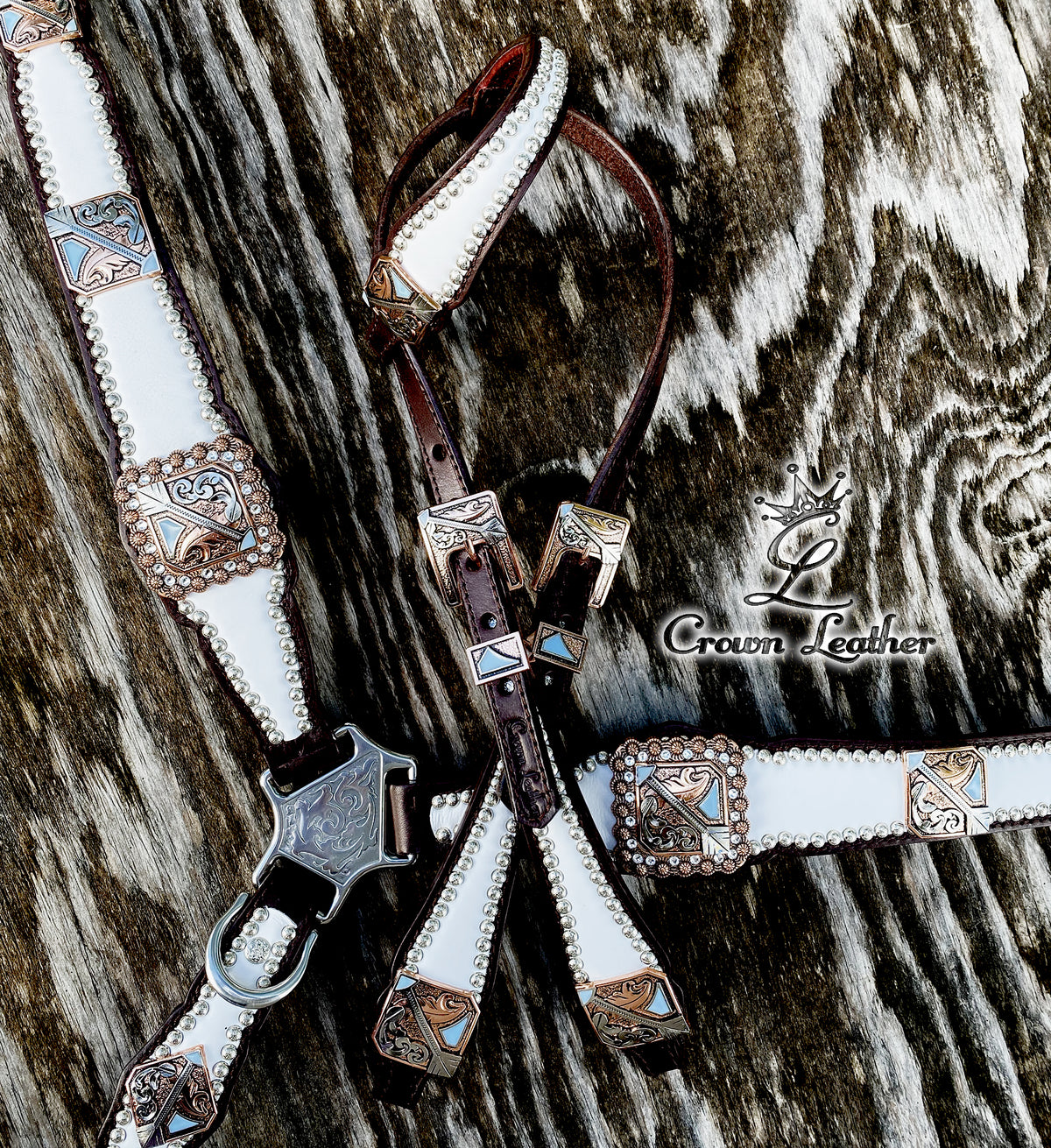 2020 White Leather Arrow Set (One of a Kind) image 0