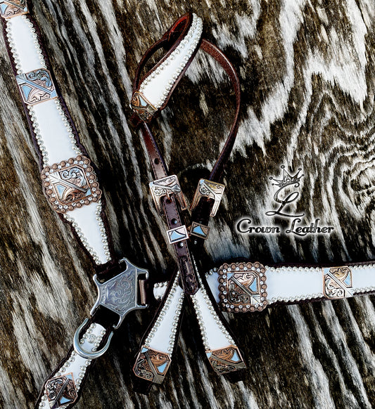 2020 White Leather Arrow Set (One of a Kind) image 0