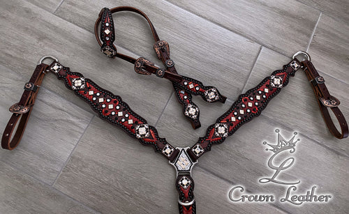 Red Bronze Laredo Wicked Classy Tack Set image 3