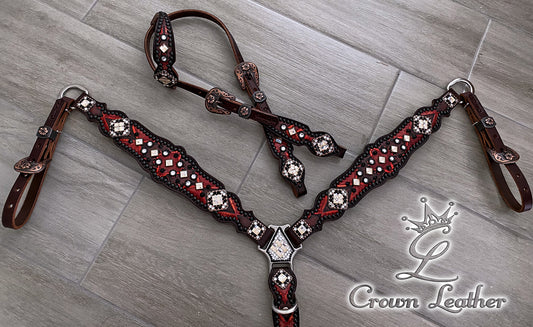 Red Bronze Laredo Wicked Classy Tack Set image 3