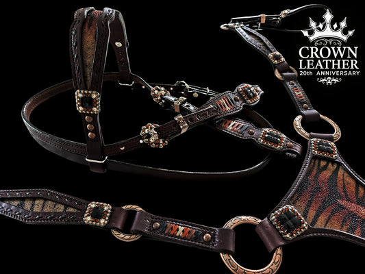 Tiger Stingray Buckstitch Tack Set image 2