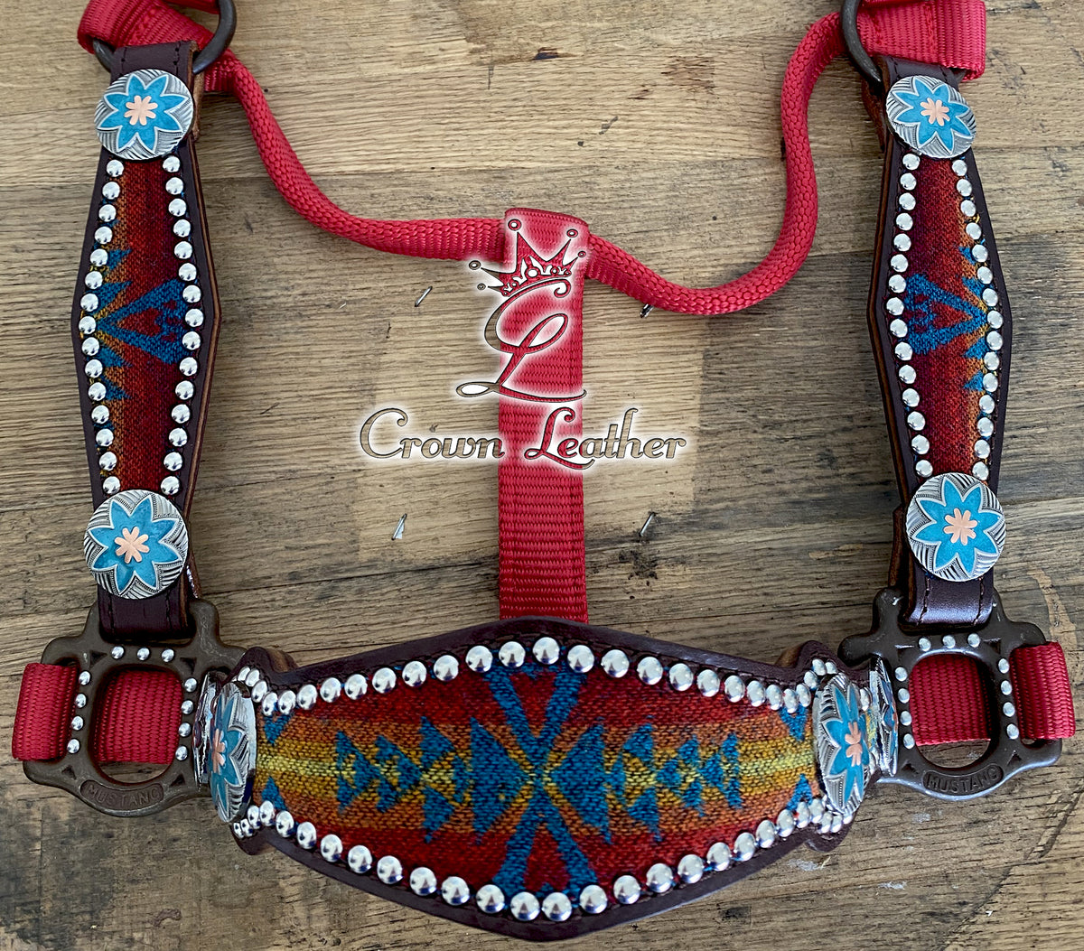 Red Pendleton Wool Halter image 2