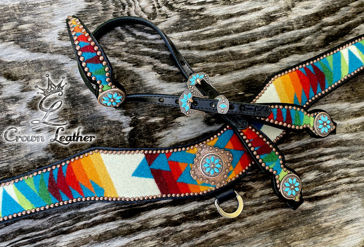 Pendleton Wool Tripping Collar & Headstall Set image 0