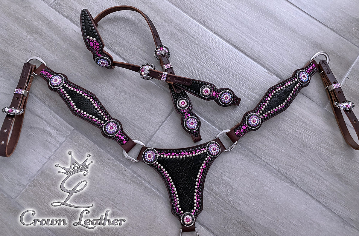 Fuchsia & Black Thong Style Set image 3
