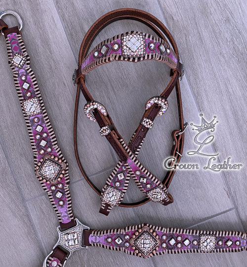Platinum Aztec Barbie Whipstitch Tack Set image 4