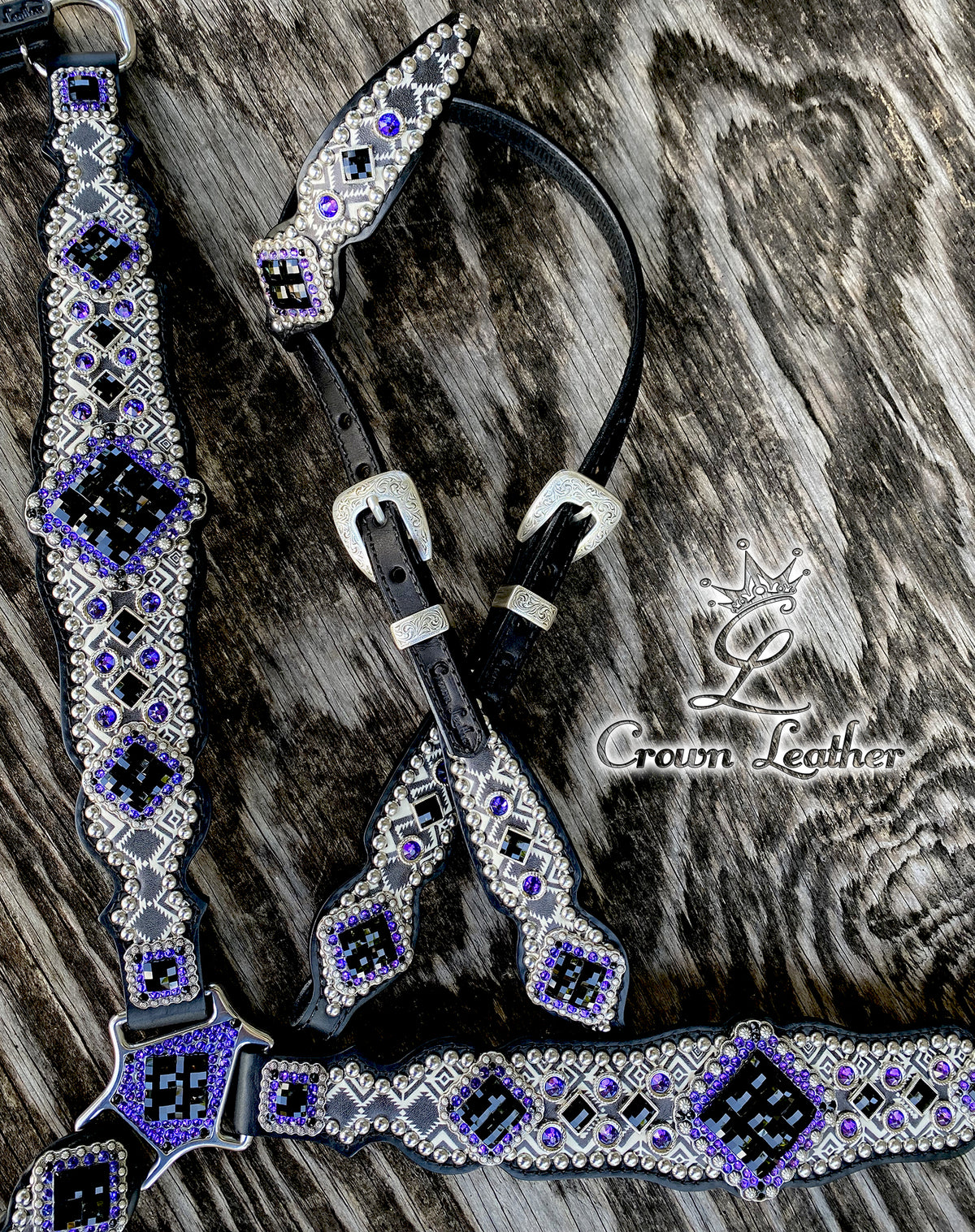 2014 Black, White & Purple Aztec Set image 3