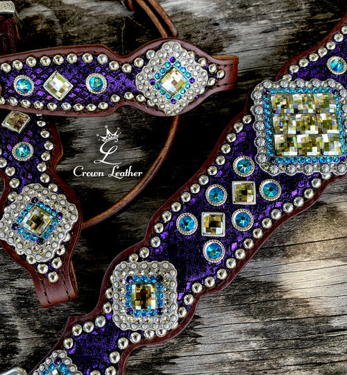 Purple Mystic Crystal Tack Set image 1
