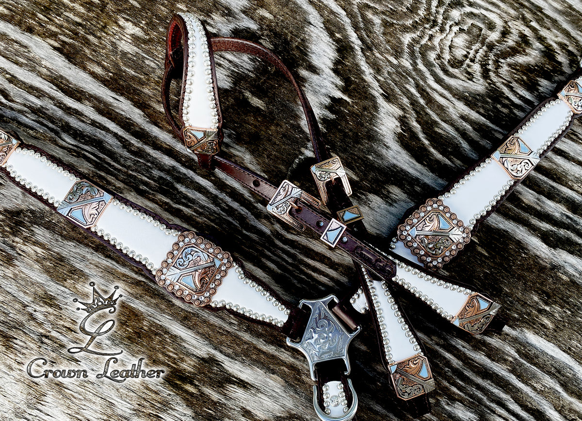 2020 White Leather Arrow Set (One of a Kind) image 2