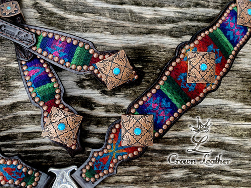 2014 Turquoise Multi Color Pendleton Wool Set image 1
