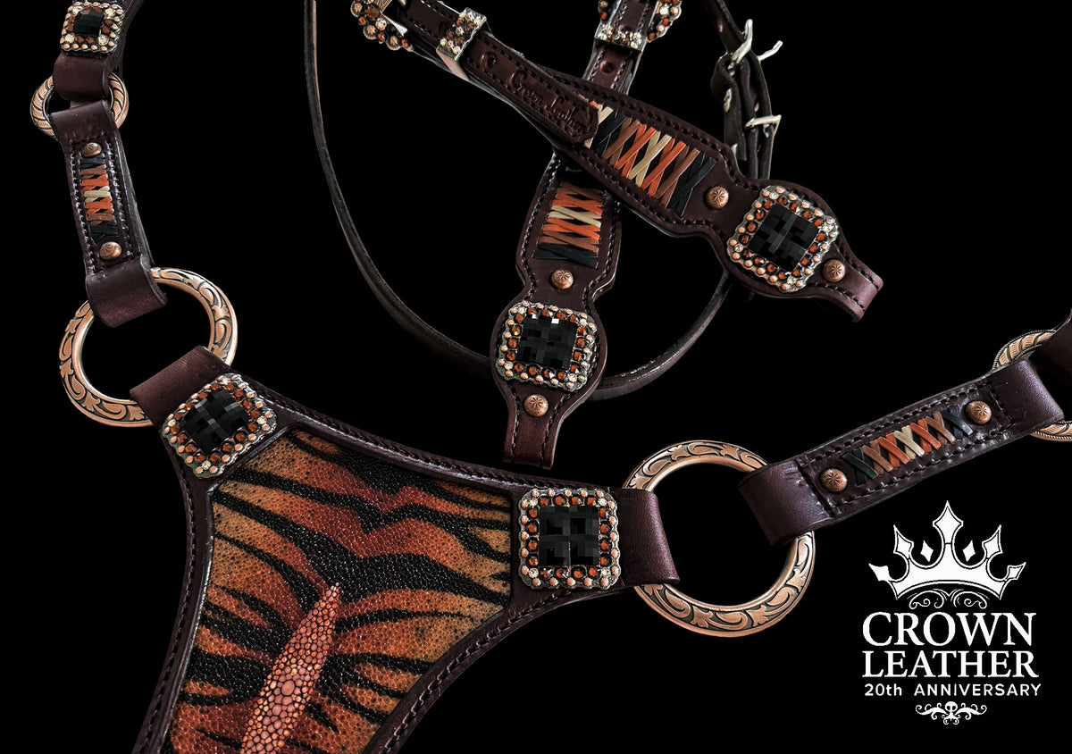 Tiger Stingray Buckstitch Tack Set image 1