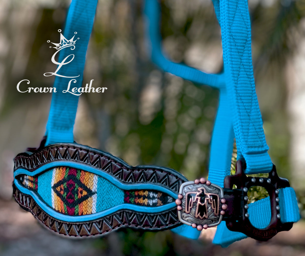 Hurricane Blue Pendleton Halter image 1