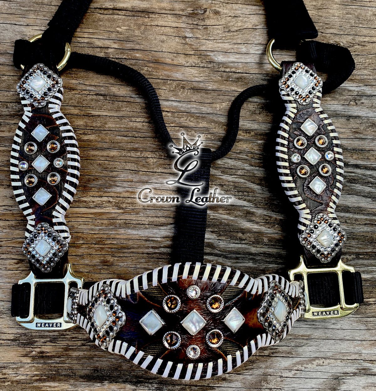 2016 Style Mother of Pearl Whipstitch Halter image 2