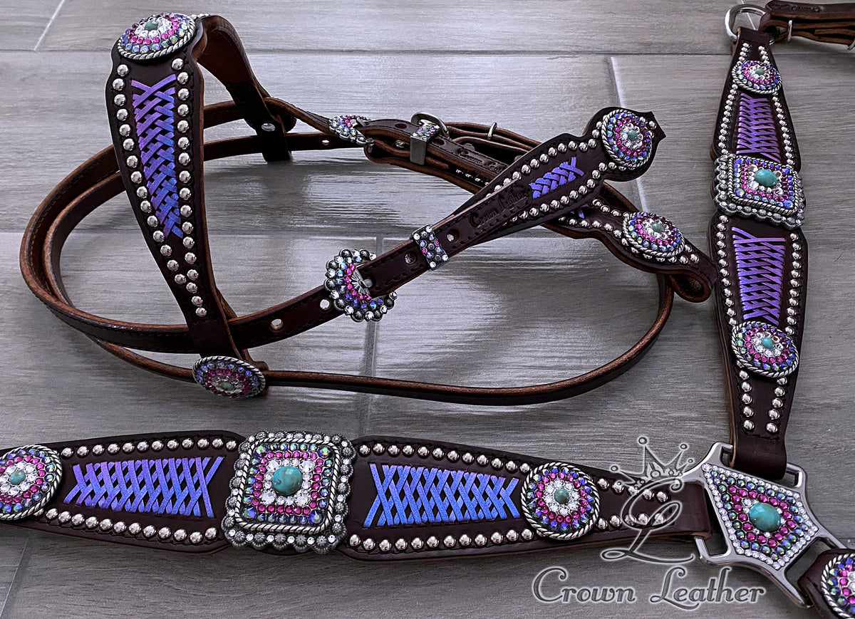 Sugar Plum Dreams Braided Crystal Tack Set image 0