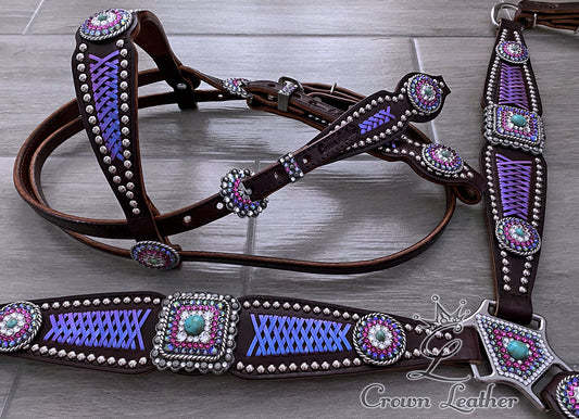 Sugar Plum Dreams Braided Crystal Tack Set image 0