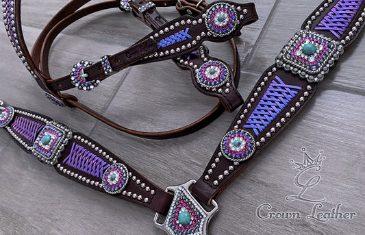 Sugar Plum Dreams Braided Crystal Tack Set image 1