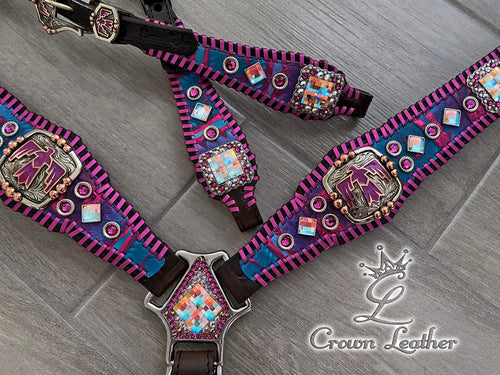 Aztec Fiesta Whipstitch Tack Set image 1