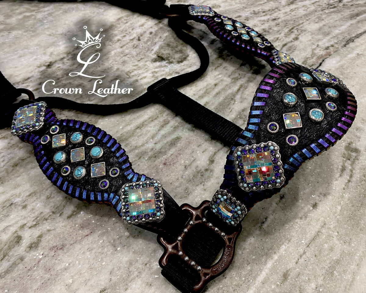 Color Shifting Whipstitch & Crystal Halter image 2