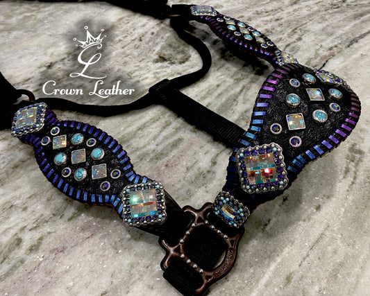 Color Shifting Whipstitch & Crystal Halter image 2