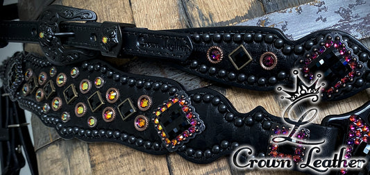 Black Elephant & Crystal Volcano Tack Set image 1