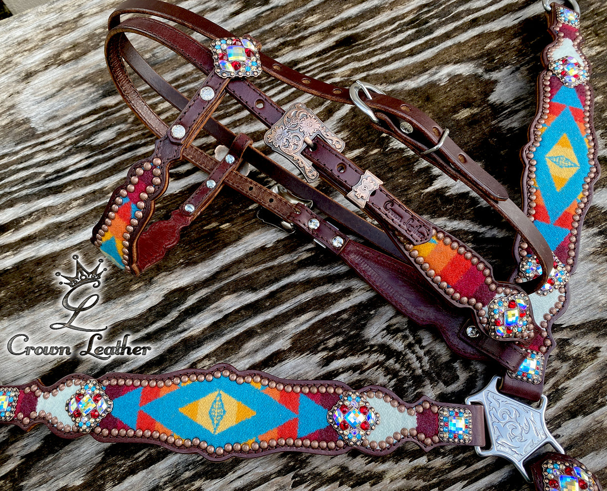 2014 Aztec Pendleton with Crystal Conchos (One of a Kind) image 1