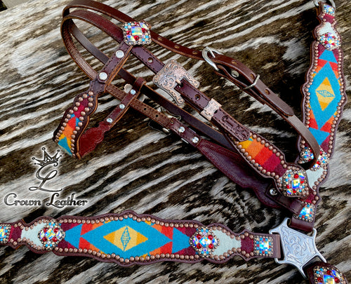 2014 Aztec Pendleton with Crystal Conchos (One of a Kind) image 1