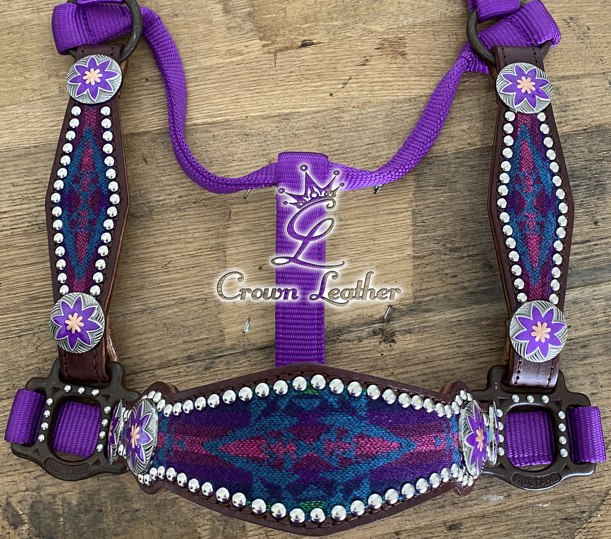 Purple Pendleton Wool Halter image 1