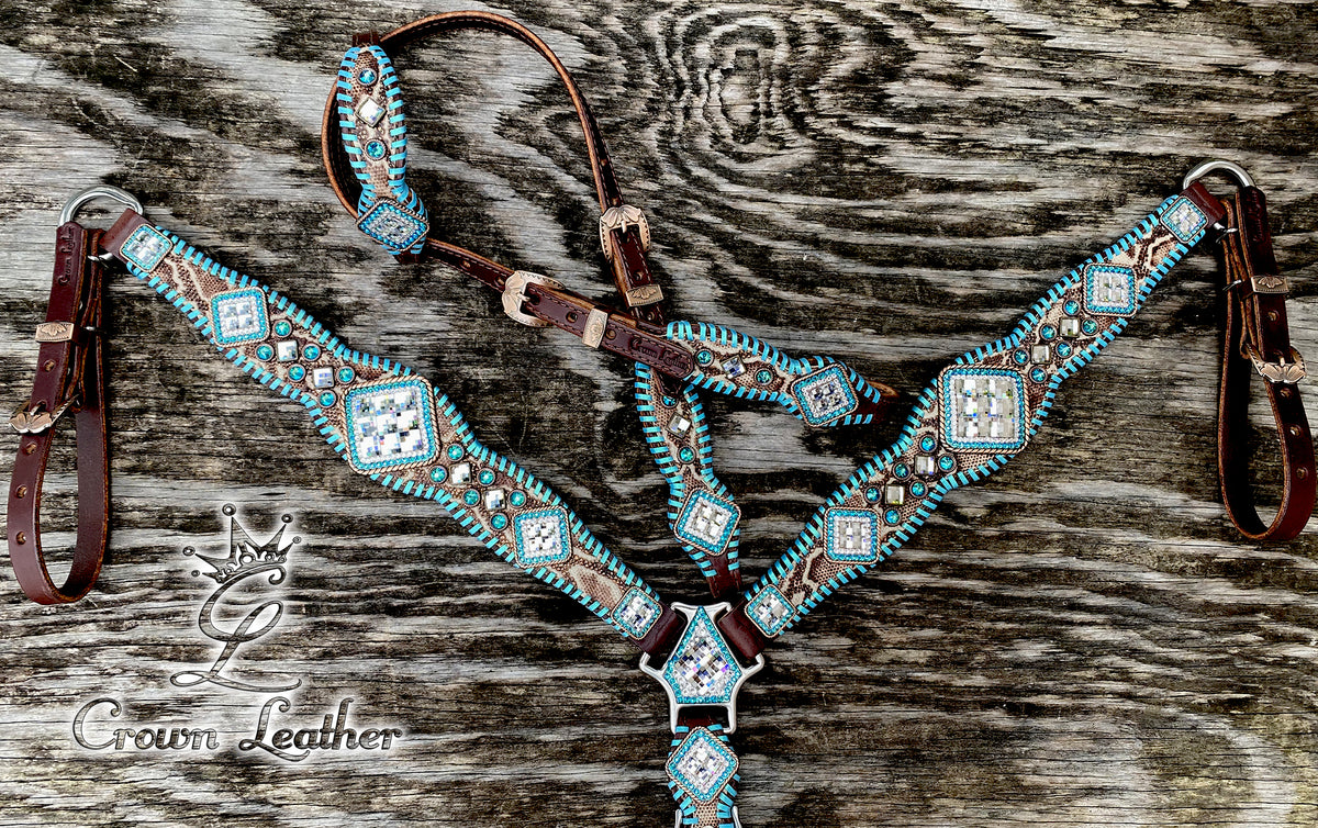 2014-1 Custom Caribbean Teal Whipstitch Set image 3