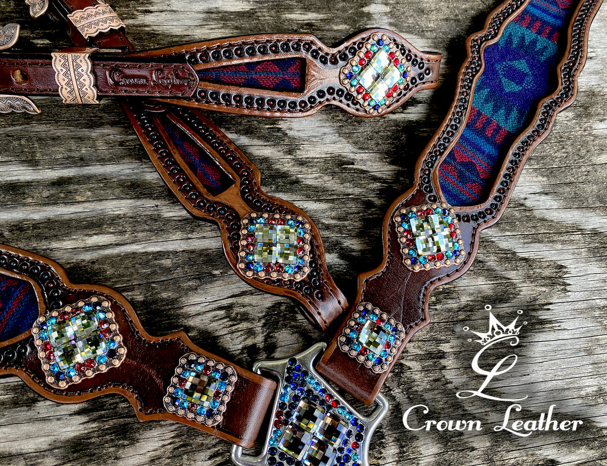Hand Tooled Pendleton Tack Set (One of a Kind) image 4