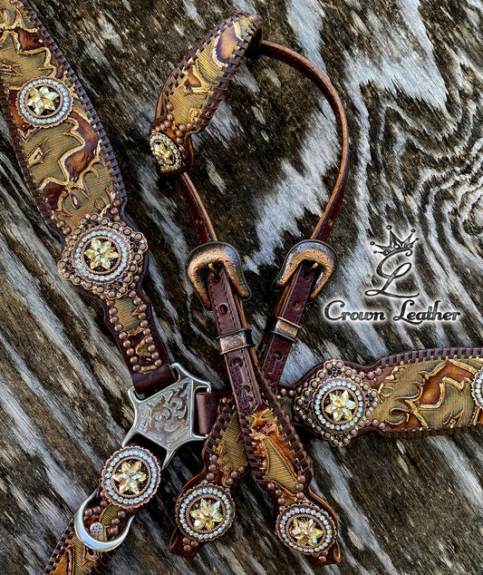 2012 Gilded Laredo Whipstitch Set ~ One of a Kind image 3