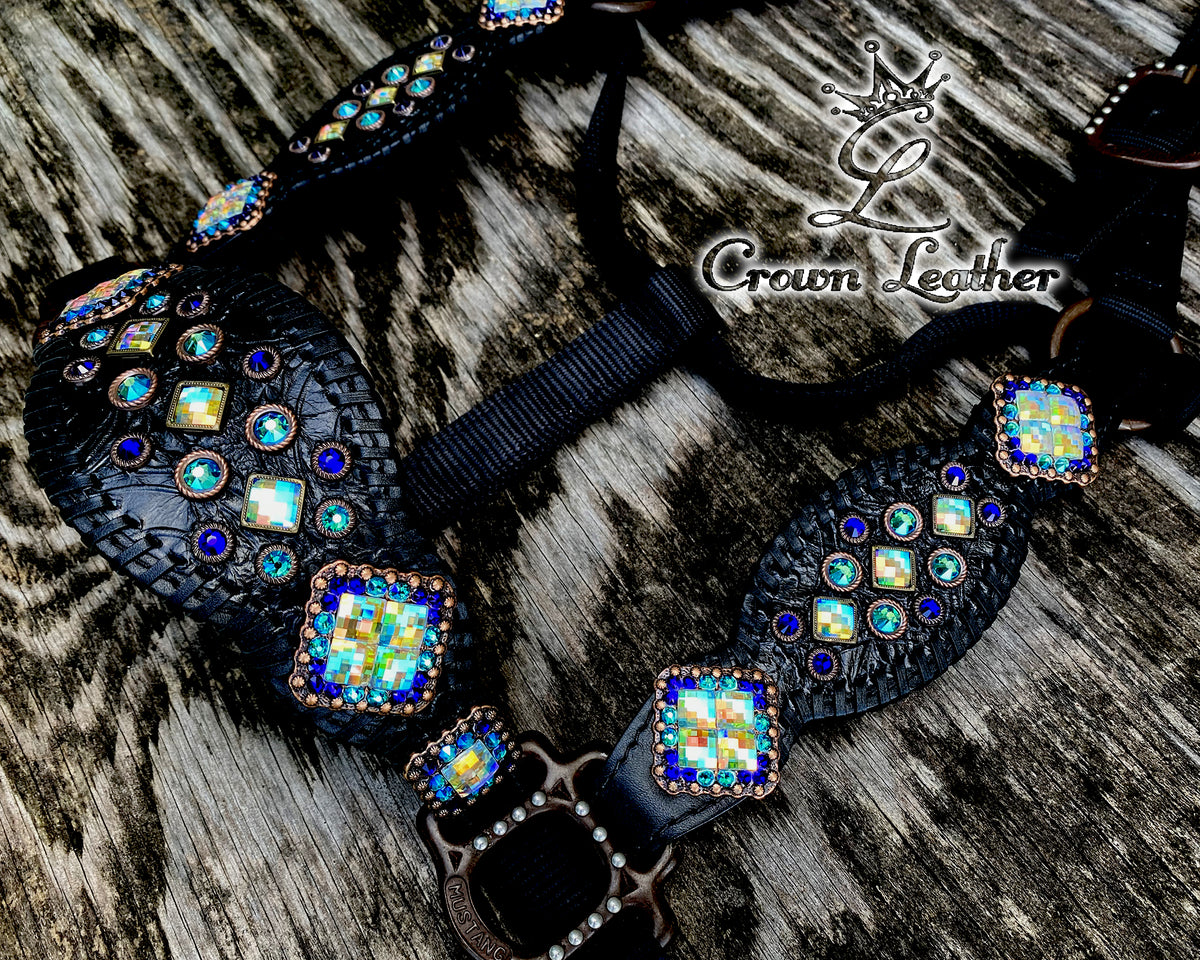 Florida Oceanic Crystal Whipstitch Halter (1 of a Kind) image 1