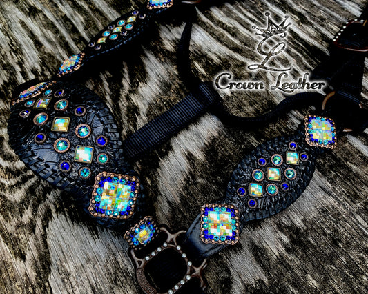 Florida Oceanic Crystal Whipstitch Halter (1 of a Kind) image 1