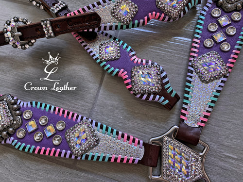 Unicorn Farts Whipstitch Crystal Tack Set image 1