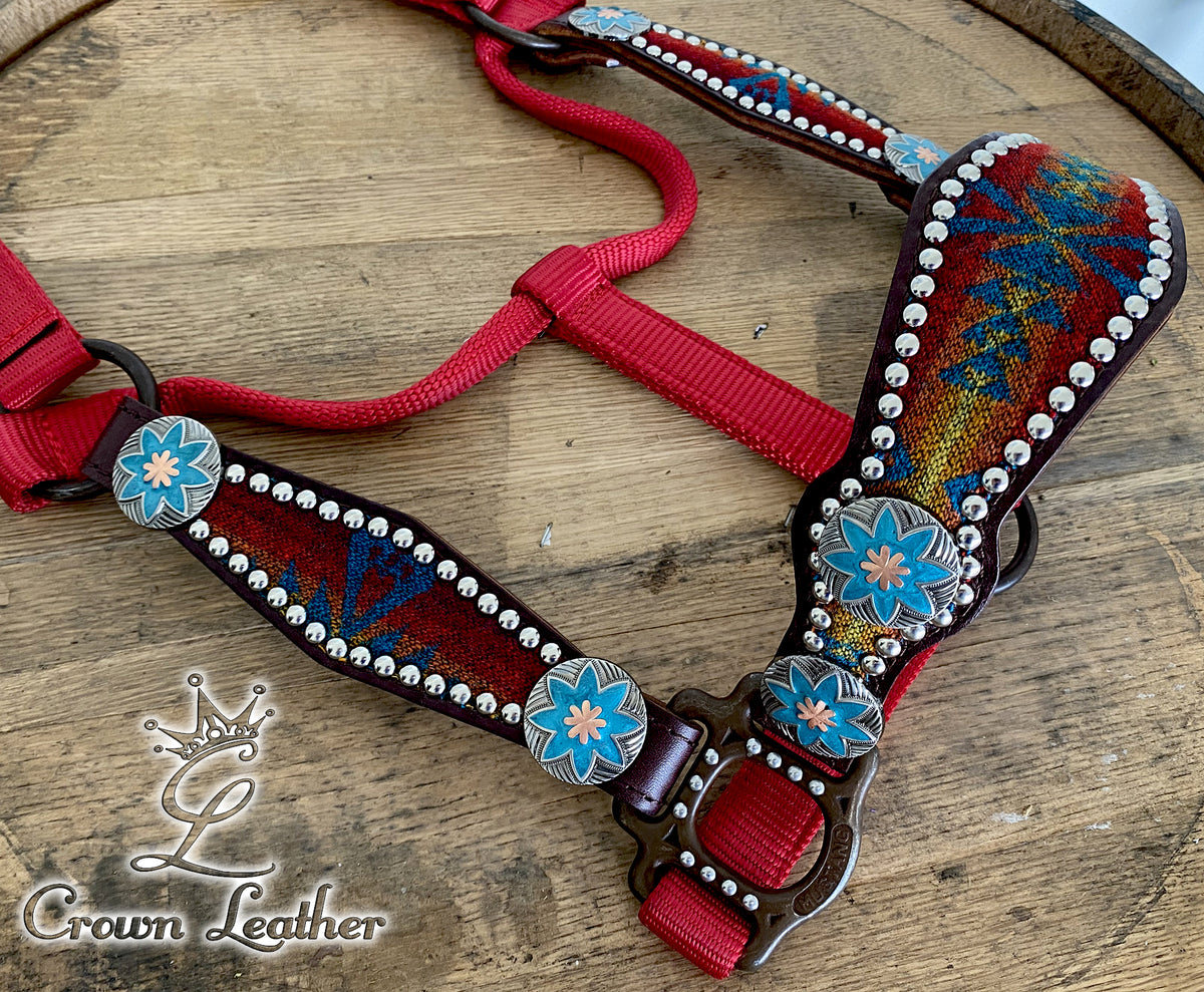 Red Pendleton Wool Halter image 0