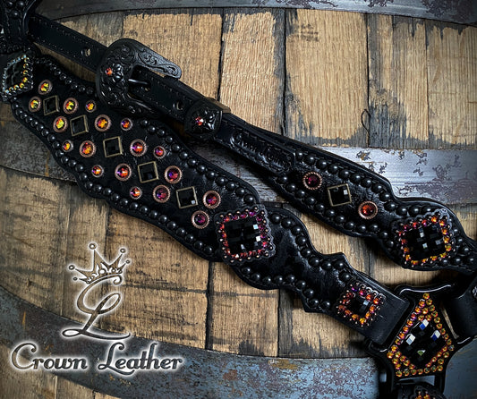 Black Elephant & Crystal Volcano Tack Set image 3