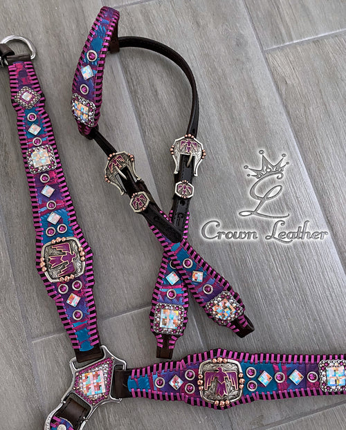 Aztec Fiesta Whipstitch Tack Set image 3