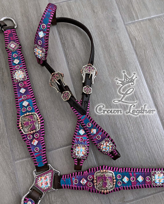 Aztec Fiesta Whipstitch Tack Set image 3