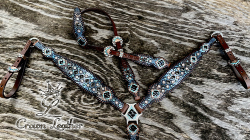 Aqua & White Python Set image 3