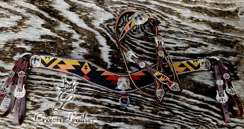 Black Thunderbird Pendleton Tripping Collar Set image 1