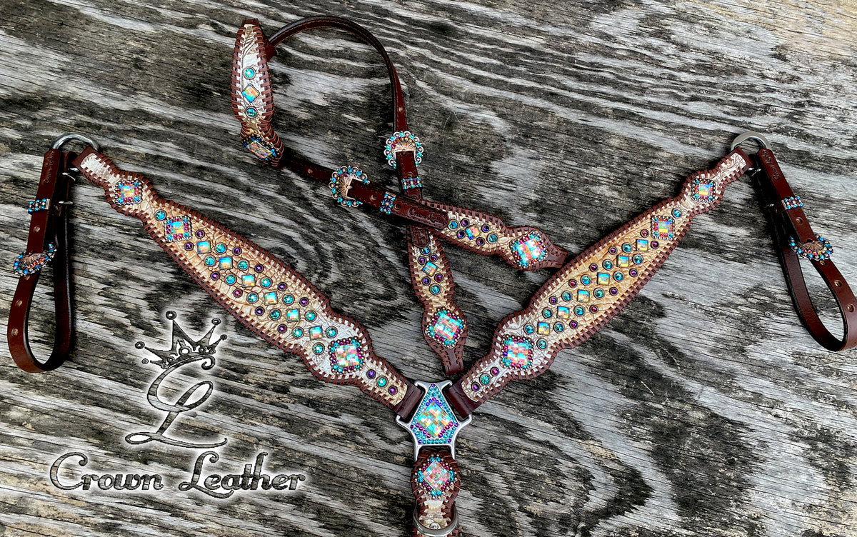 Copper, Gold & Silver Crystal Whipstitch (One of a Kind) image 3