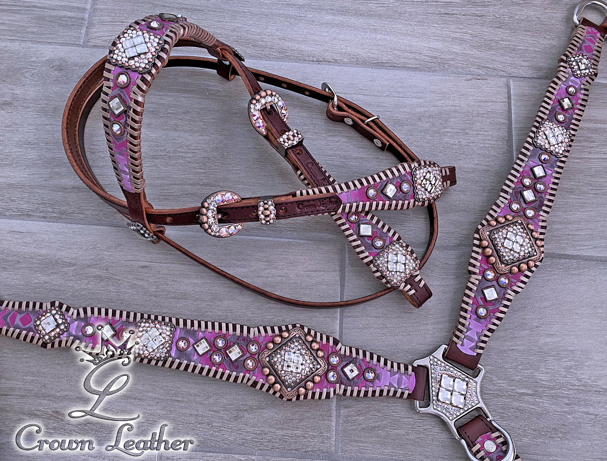 Platinum Aztec Barbie Whipstitch Tack Set image 5