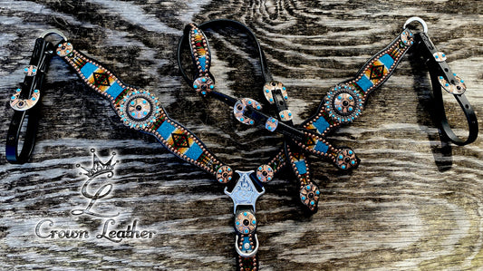 2014-1 Style Black & Blue Pendleton Set image 3