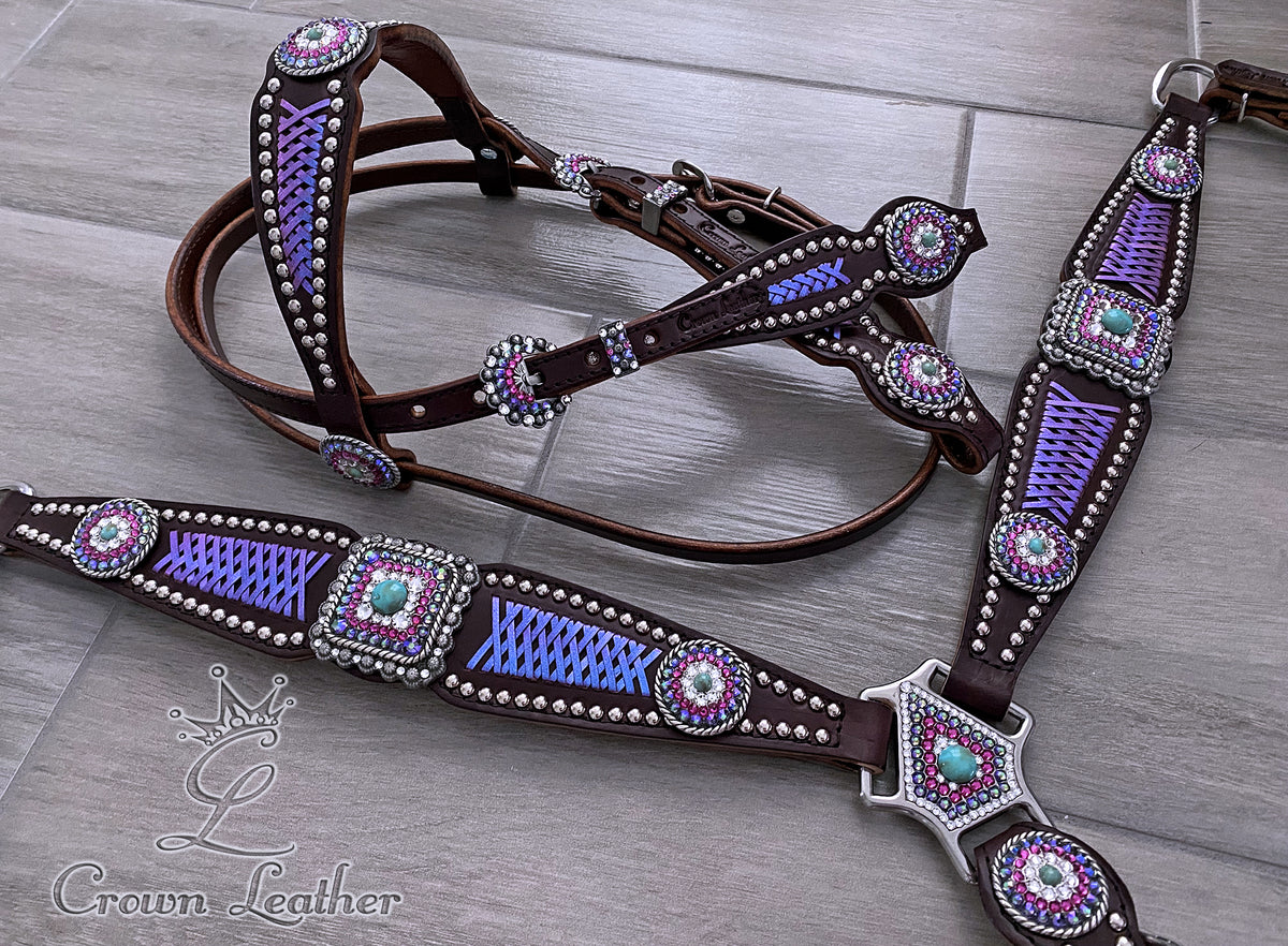 Sugar Plum Dreams Braided Crystal Tack Set image 3