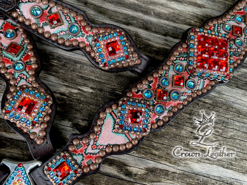 2014 Mint Coral Navajo Tack Set image 0