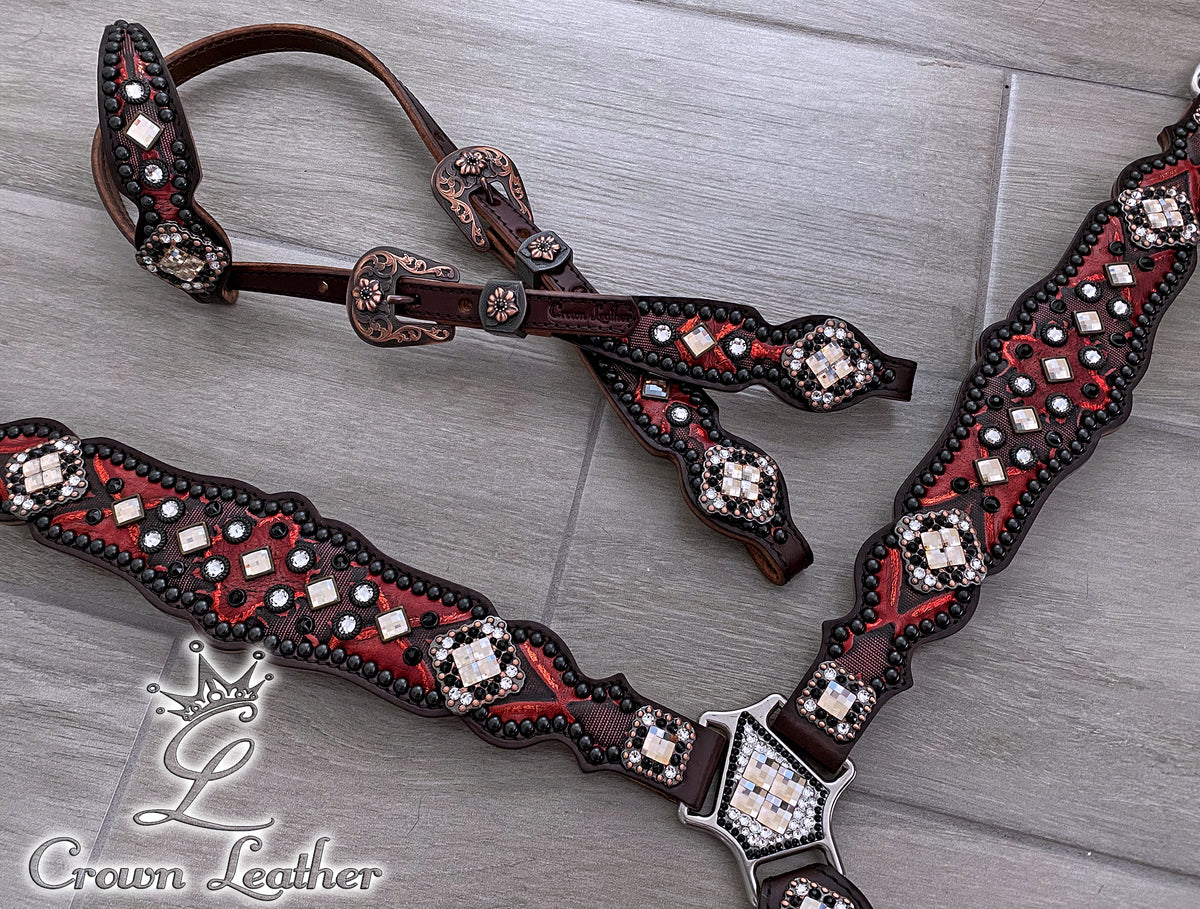 Red Bronze Laredo Wicked Classy Tack Set image 2