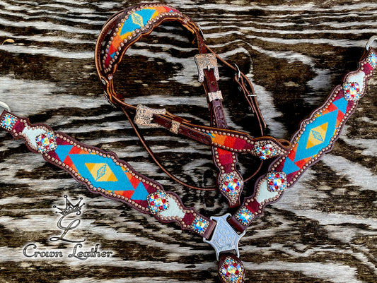2014 Aztec Pendleton with Crystal Conchos (One of a Kind) image 0