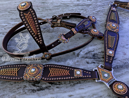 Phoenix Rising Braided Crystal Tack Set image 2