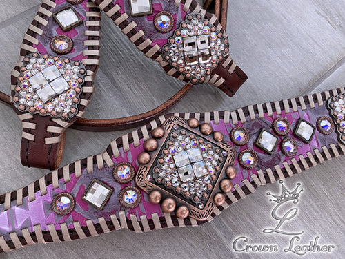 Platinum Aztec Barbie Whipstitch Tack Set image 1