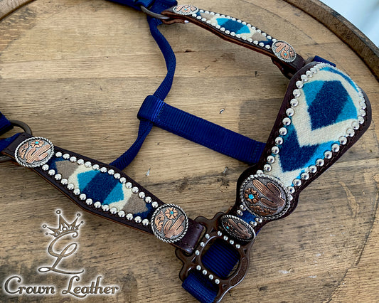 Navy Pendleton Wool Halter image 0