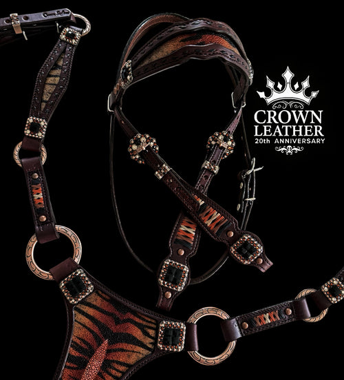 Tiger Stingray Buckstitch Tack Set image 4