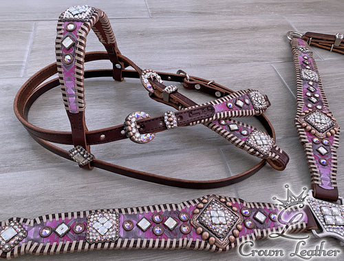 Platinum Aztec Barbie Whipstitch Tack Set image 0